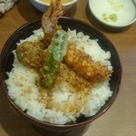 蕎麦の三心 - セットのえび天丼