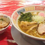 いなや。 - ラーメン＋ミニチャーシュー丼