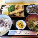 城寿し - 魚フライ定食　650円