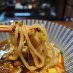 明道町中国菜 一星 - 担々麺　麺リフト