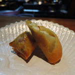 明道町中国菜 一星 - アボカド、帆立、トマト、マスタード風味の春巻き