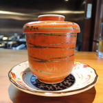 明道町中国菜 一星 - 3時間蒸した野菜のスープ（夏の筍　緑竹、里芋、椎茸、高菜入り