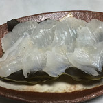 斎藤魚店 - 2017年10月。昆布〆平目400円。