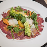 CIAK - All Day Italian - 前菜にアンガスビーフのカルパッチョ60HKDをシェア　うまーい