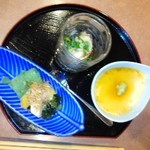 辰味 - 茶碗蒸し・牡蠣・刺身コンニャク