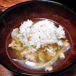 Takarabune Onsen Yumotokotobuki - 夕食（鴨のつみれ鍋で雑炊）