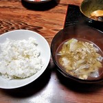 Takarabune Onsen Yumotokotobuki - 夕食（鴨のつみれ鍋 ＆ ご飯）