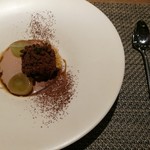 ヴィア・デル・エンメ - 秋らしいドルチェはチョコレートのムース、栗のスープ