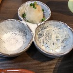 とんかつの廣 - 岩塩、おろし、白ネギ