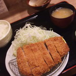 とんかつ有馬 - 山形豚特ロースカツ定食　\1880