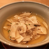 まき村 - 生松茸の茶碗蒸し