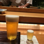 一心鮨 光洋 - 小ビール頼んだらこれが来た笑
