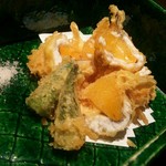 Nagi - 早生柿と真鯛の天麩羅
