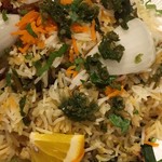 柔らかラムのビリヤニ　アップ