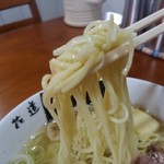 【2017.10.15(日)】塩バターラーメン(並盛・140g)880円の麺