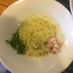 中華蕎麦 はざま - 替え玉（鰯油）