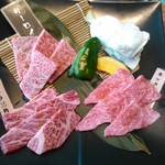 Yakiniku Purinsu Gaden - 黒毛和牛定食のお肉
