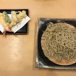 くろ麦 - おせいろ天盛 大盛り