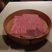 瀬里奈 本店 - ９月１６日にいただいた茨城県産の特撰牛しゃぶしゃぶ肉・その１です。