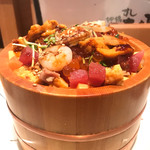 柳橋きたろう - 海鮮ばらちらし大盛１６００円税別 大盛無料！！