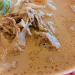 バーミヤン - 肉盛り徳島ラーメン スープアップ