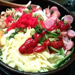 7483253 - ピザ風天(ピーマン・ソーセージ・チーズ)