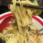 ちゃんぽん亭総本家 - 中ぐらいのストレート麺