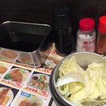 串かつ　日光 - キャベツはサービスです。