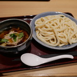 饂飩蕎麦 彩の国 - つけ汁地粉うどん（肉）