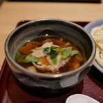 饂飩蕎麦 彩の国 - つけ汁地粉うどん（肉）