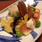 御料理 寺沢 - 自家製唐墨味噌漬に車海老艶煮