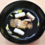 味 ふくしま - 『鰻の丸仕立て』～!! 丸(すっぱん)を煮込んで取った出汁が 身がふっくらとした鰻とネギに良く浸み込んで めちゃうま～♪(*￣∇￣)ﾉ