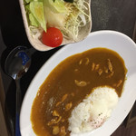 淡路島カレー&琉球卵とじ丼 - とろーり半熟卵&プリプリチキンカレー