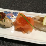 すしざんまい - 秋の味覚祭り 牡蠣、サーモンイクラ、のどぐろ