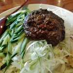 栗林 - じゃじゃ麺（特大・チータン付き・辛味噌・アップ）