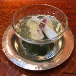 らん亭～ 美日庵 - 松茸の柑橘ジュレ掛け