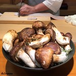 らん亭～ 美日庵 - 岩手県産松茸の山と鱧の骨切り