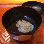 らん亭～ 美日庵 - 蓮根饅頭の椀種にトリュフ掛け