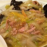 中国料理 上海酒家 - 白菜と春雨の豚肉いため