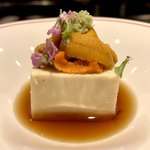 壱 - 汲み上げ蒸湯葉と雲丹