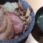 麺屋一燈 - 2017/10 月曜日限定「塩汁なし鶏白湯そば」(2)