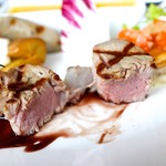 くらすわ レストラン - 【くらすわ★ランチメイン】 「信州十四豚（ジュウシーポーク）」は、柔らかく、ジューシー♡