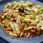 釜山 - コプチャンポックム（牛ホルモン炒め）