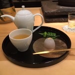 箔座日本橋 - 加賀棒茶とお菓子一品 2016/09/01