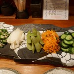 鶏一途 - 前菜盛り合わせ