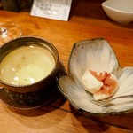 鶏一途 - デザートのイチジク