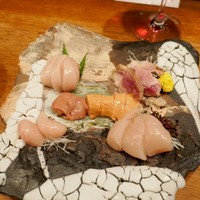 鶏一途 - 鶏刺身盛り合わせ