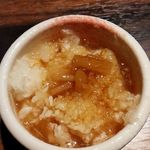 勝烈亭 - なめ茸おろし（ポン酢かけ）