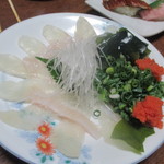 寿し処伊木 - 平目薄造り