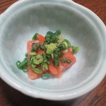 寿し処伊木 - お通し。これ苦手なんで子供が食べた＾＾